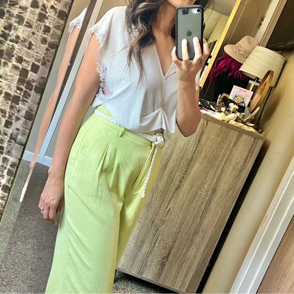 House of Harlow linen blend pants - Picture 2 of 3